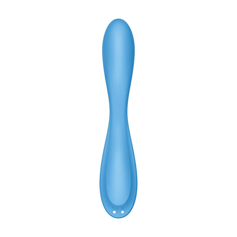 Satisfyer G-Spot Flex 4 - Blue USB Rechargeable Vibrator with App Control - Silk and Sin