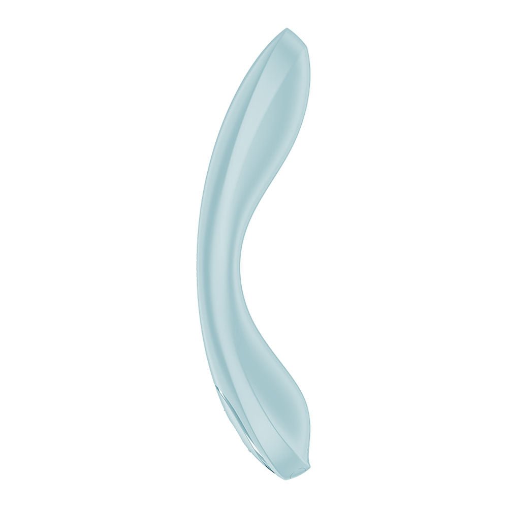 Satisfyer G - Spot Wave 2 - Ice Blue - Ice Blue 23.6 cm USB Rechargeable Flicking Tip Vibrator - silkandsin