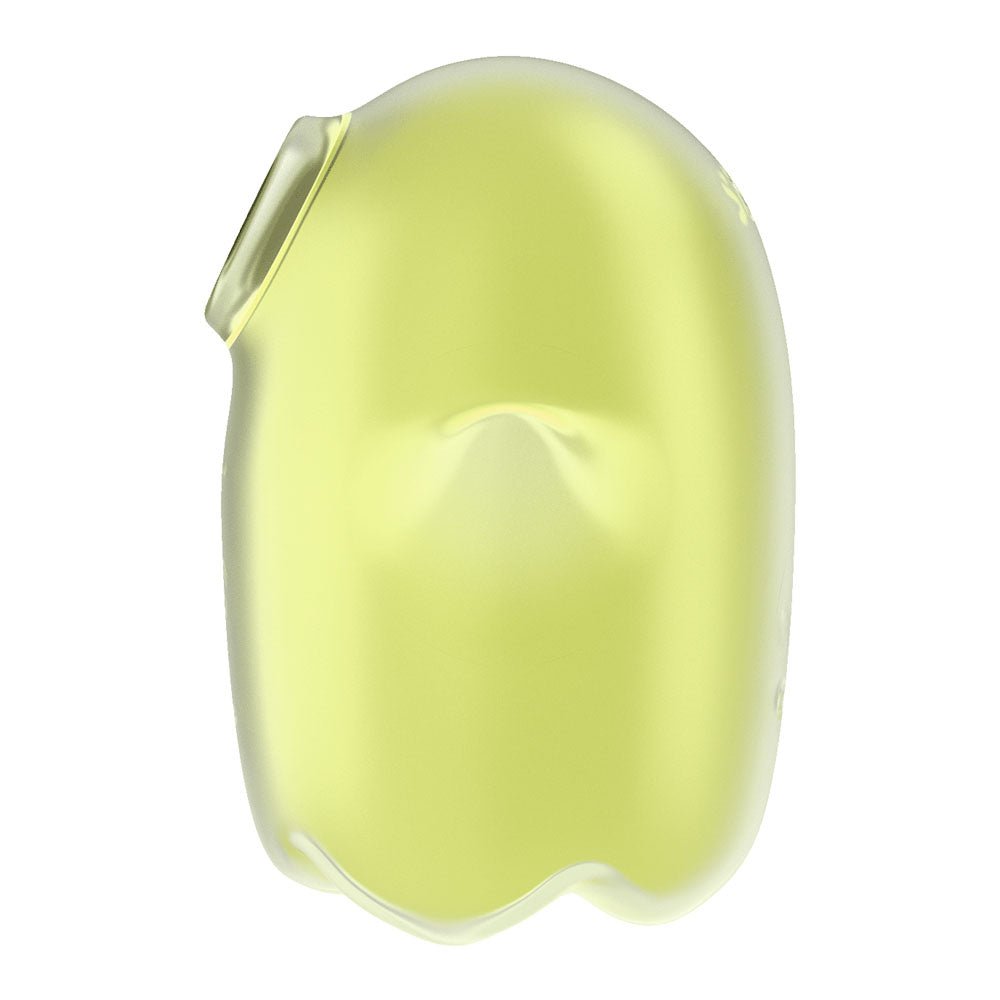 Satisfyer Glowing Ghost - Yellow - Glow in Dark Yellow USB Rechargeable Air Pulse Stimulator - silkandsin