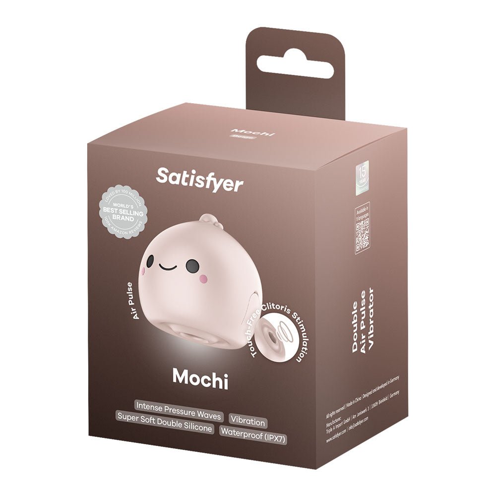 Satisfyer Mochi - Beige - Beige USB Rechargeable Air Pulse Stimulator - silkandsin
