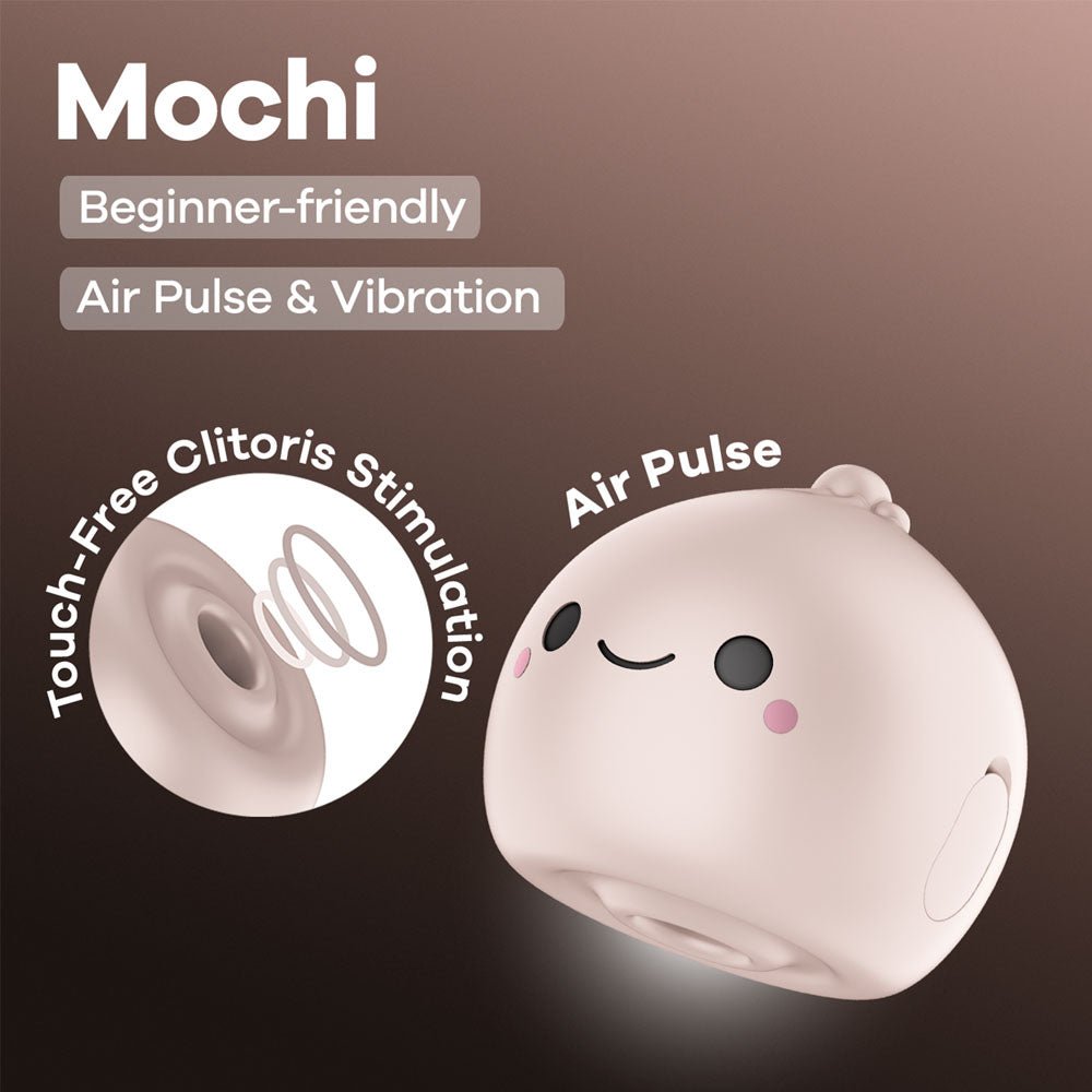 Satisfyer Mochi - Beige - Beige USB Rechargeable Air Pulse Stimulator - silkandsin