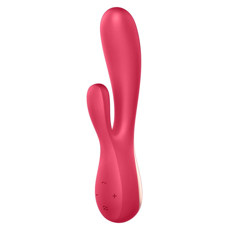 Satisfyer Mono Flex - Red App Controlled USB Rechargeable Rabbit Vibrator - silkandsin