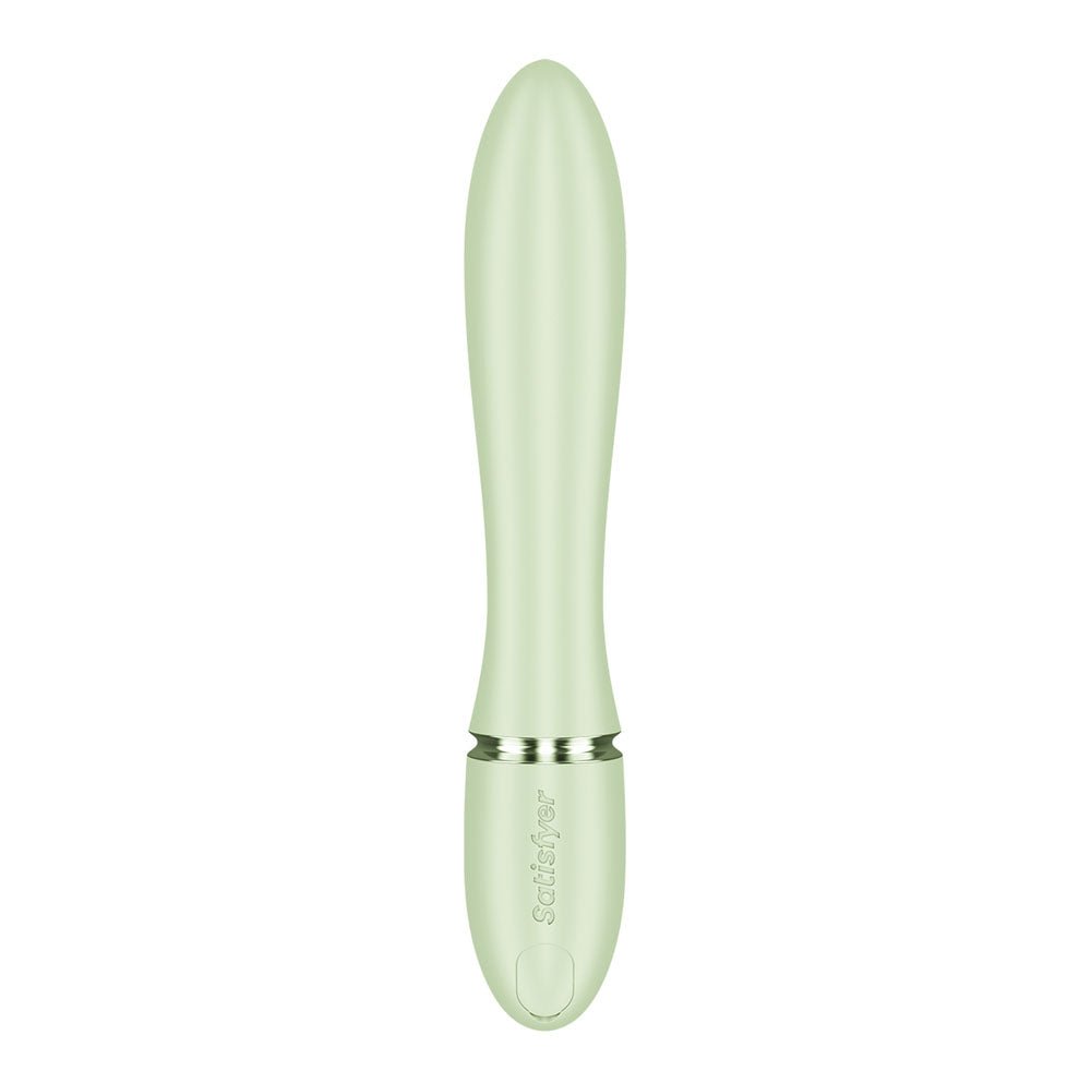 Satisfyer Pearl Bunny 2 - Light Green - Light Green 21.5 cm USB-C Rechargeable Rabbit Vibrator - Silk and Sin