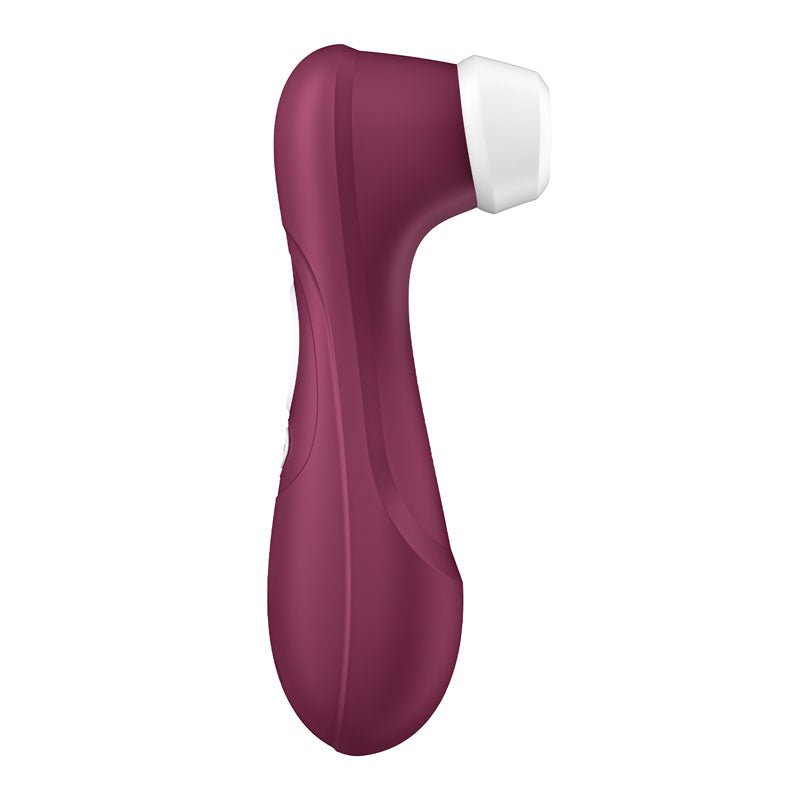 Satisfyer Pro 2 Generation 3 - Wine Red - Wine Red Touch-Free USB-Rechargeable Clitoral Stimulator - Silk and Sin