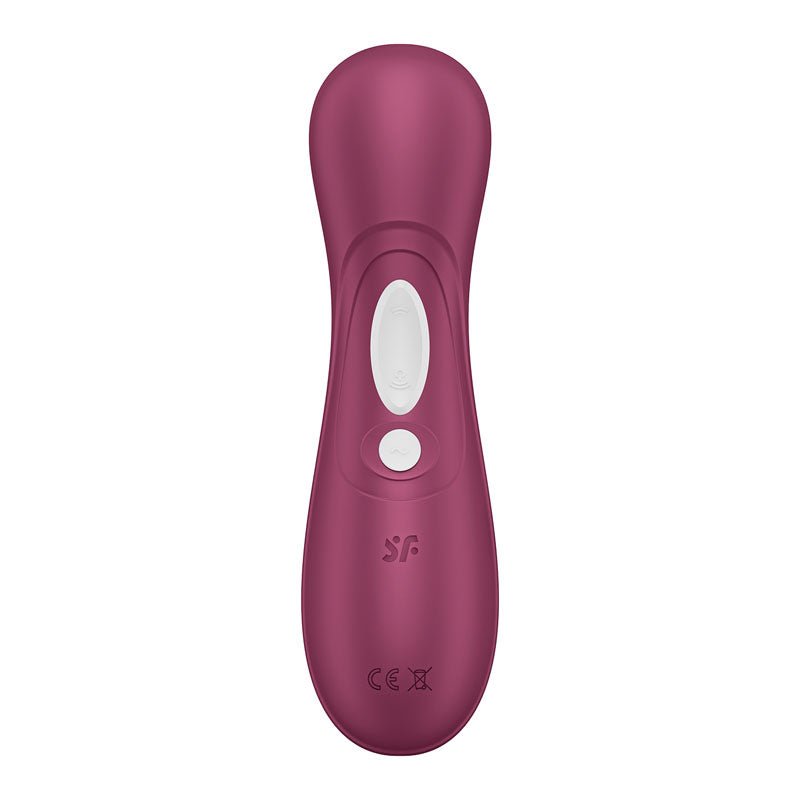 Satisfyer Pro 2 Generation 3 - Wine Red - Wine Red Touch-Free USB-Rechargeable Clitoral Stimulator - Silk and Sin