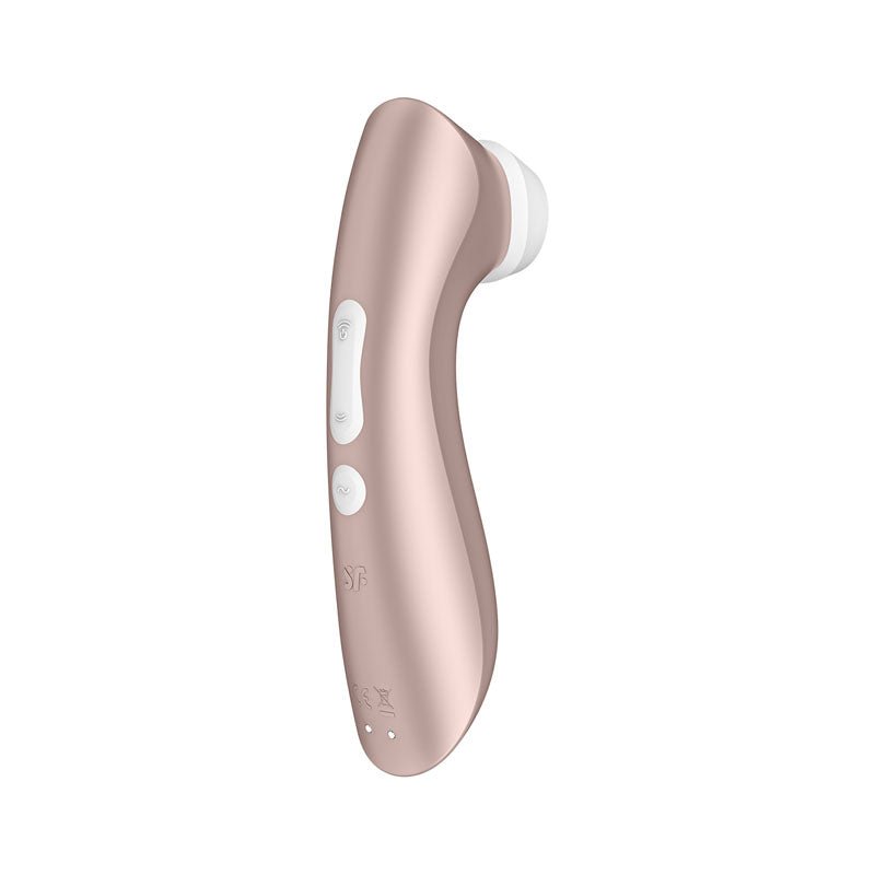 Satisfyer Pro 2+ Rose Gold - Rose Gold Touch - Free USB - C Rechargeable Clitoral Stimulator with Vibration - silkandsin