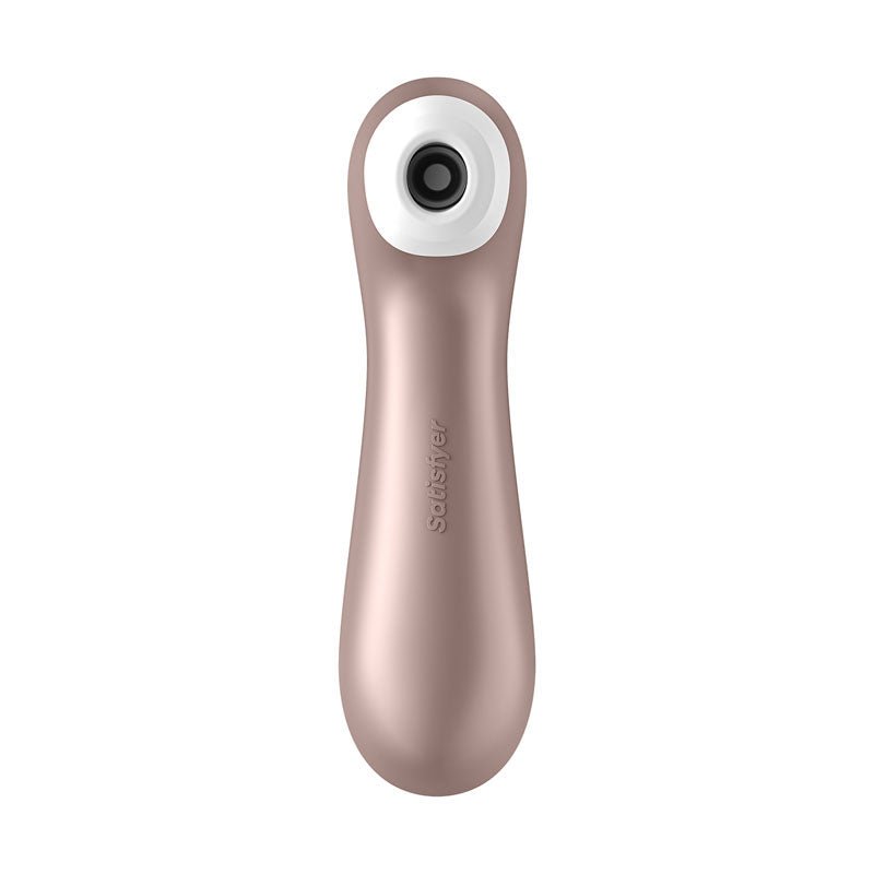 Satisfyer Pro 2+ Rose Gold - Rose Gold Touch - Free USB - C Rechargeable Clitoral Stimulator with Vibration - silkandsin