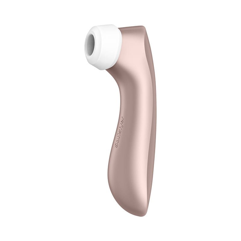 Satisfyer Pro 2+ Rose Gold - Rose Gold Touch - Free USB - C Rechargeable Clitoral Stimulator with Vibration - silkandsin