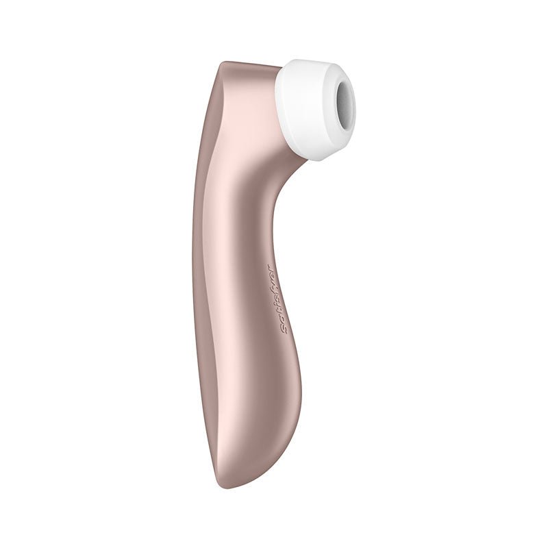 Satisfyer Pro 2+ Rose Gold - Rose Gold Touch - Free USB - C Rechargeable Clitoral Stimulator with Vibration - silkandsin