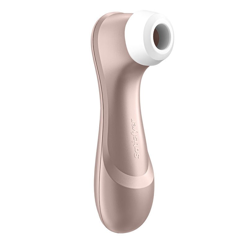 Satisfyer Pro 2 - Rose Gold - Touch - Free USB - Rechargeable Clitoral Stimulator - silkandsin