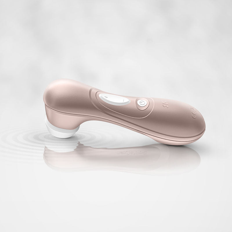 Satisfyer Pro 2 - Rose Gold - Touch - Free USB - Rechargeable Clitoral Stimulator - silkandsin