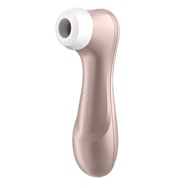 Satisfyer Pro 2 - Rose Gold - Touch - Free USB - Rechargeable Clitoral Stimulator - silkandsin