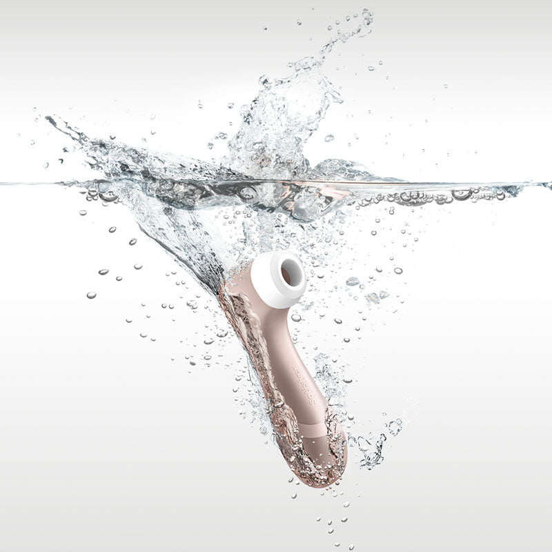 Satisfyer Pro 2 - Rose Gold - Touch - Free USB - Rechargeable Clitoral Stimulator - silkandsin