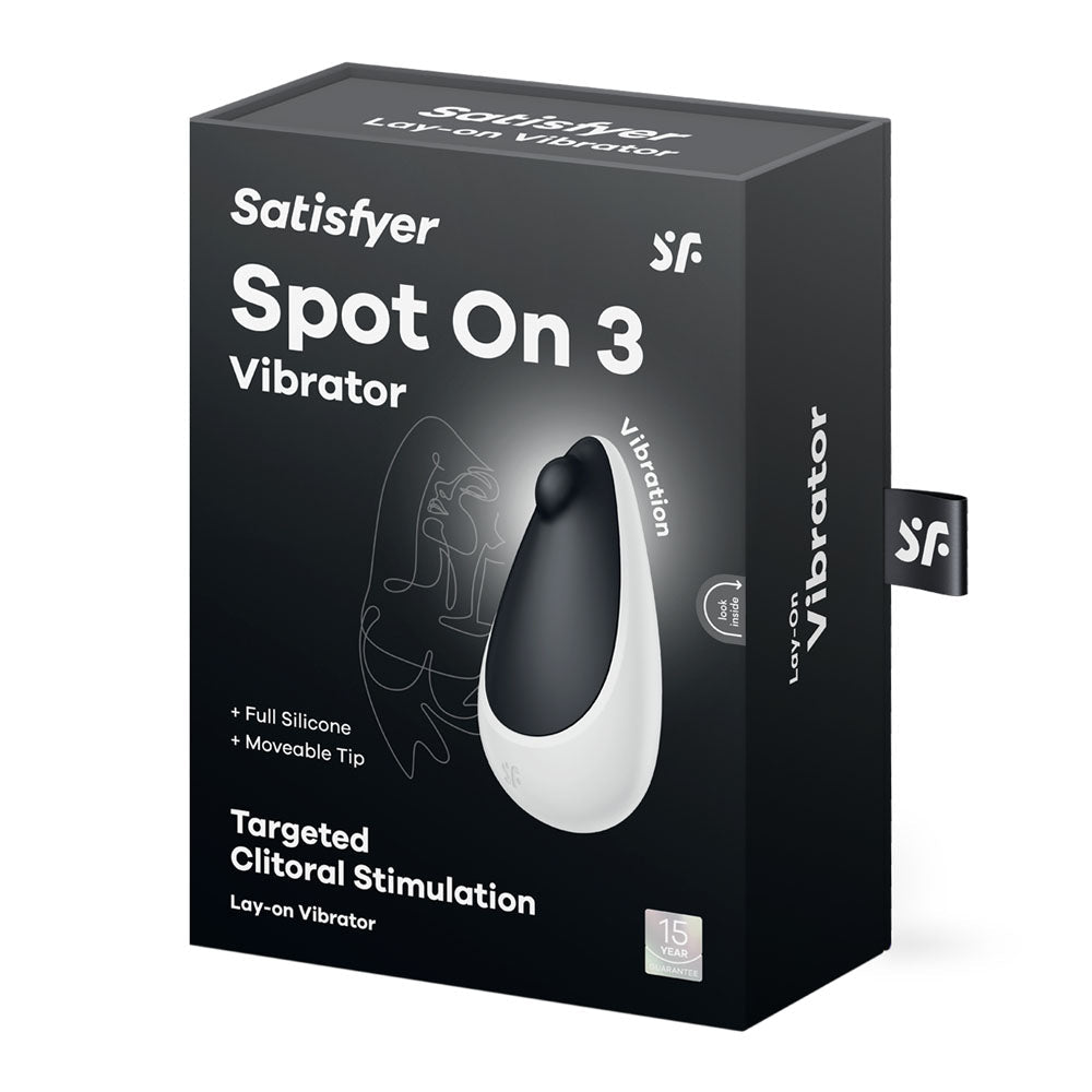 Satisfyer Spot On 3 - Black USB Rechargeable Stimulator - Silk and Sin