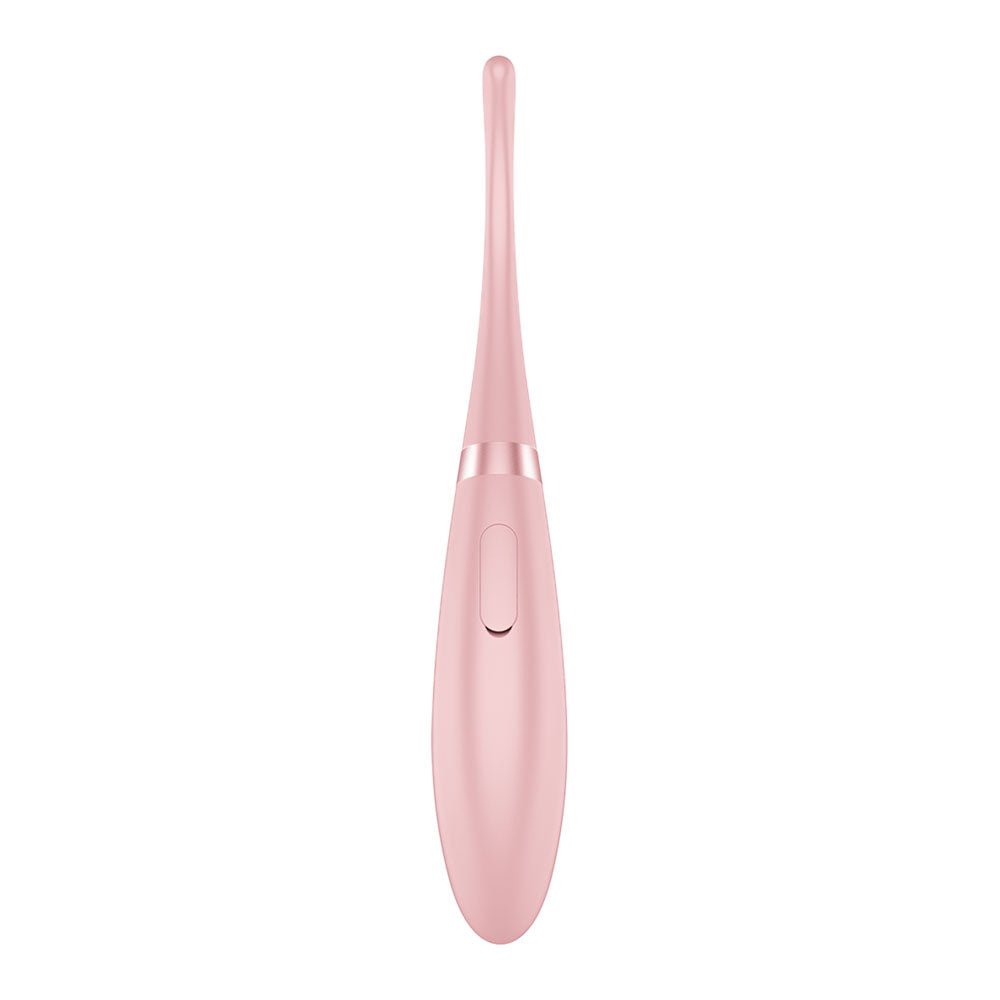 Satisfyer Tip Tease - Rose - Rose USB Rechargeable Vibrator with Twirling Tip - Silk and Sin