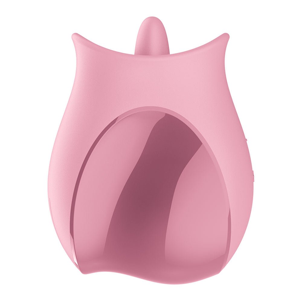 Satisfyer Tongue Lover - Pink USB Rechargeable Flicking Stimulator - silkandsin