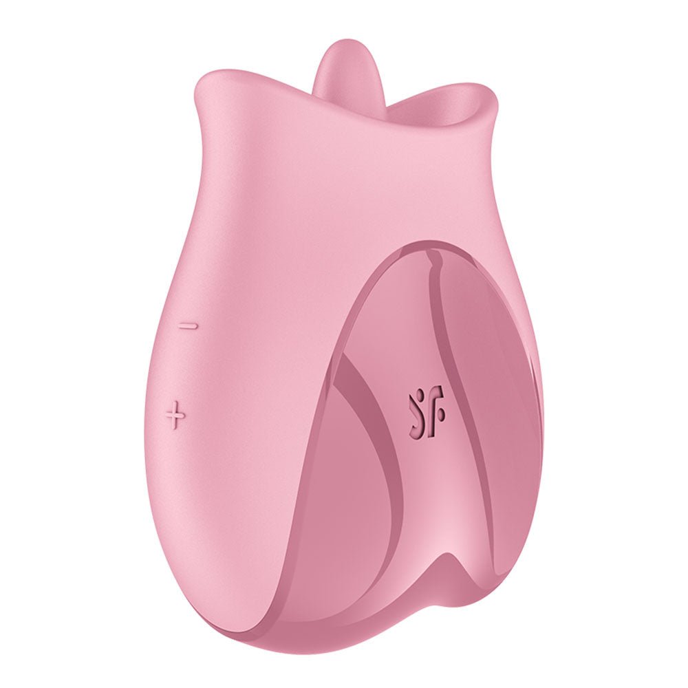 Satisfyer Tongue Lover - Pink USB Rechargeable Flicking Stimulator - silkandsin