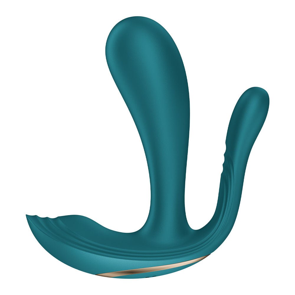 Satisfyer Top Secret + - Battery Series - Green Wearable Vibrator - silkandsin