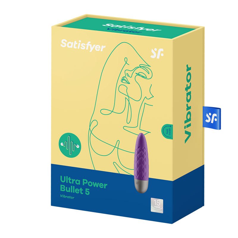 Satisfyer Ultra Power Bullet 5 - Purple USB Rechargeable Bullet - silkandsin