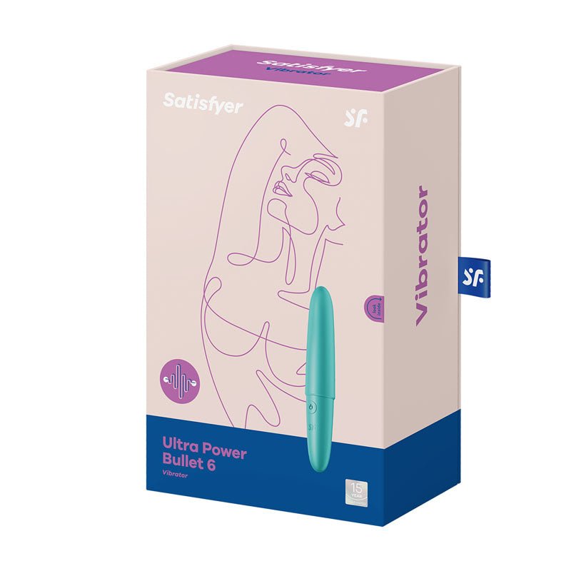 Satisfyer Ultra Power Bullet 6 - Turquoise USB Rechargeable Bullet - silkandsin