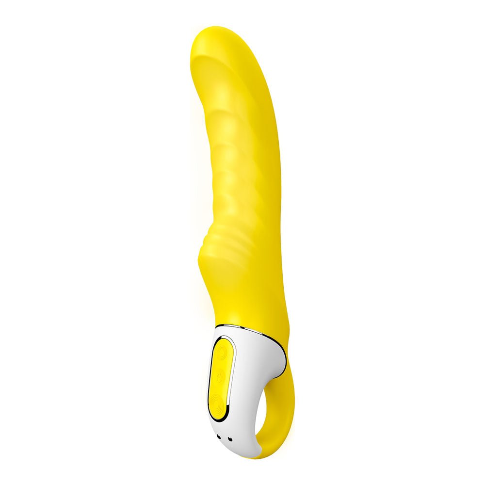 Satisfyer Vibes - Yummy Sunshine - Yellow USB Rechargeable Vibrator - silkandsin