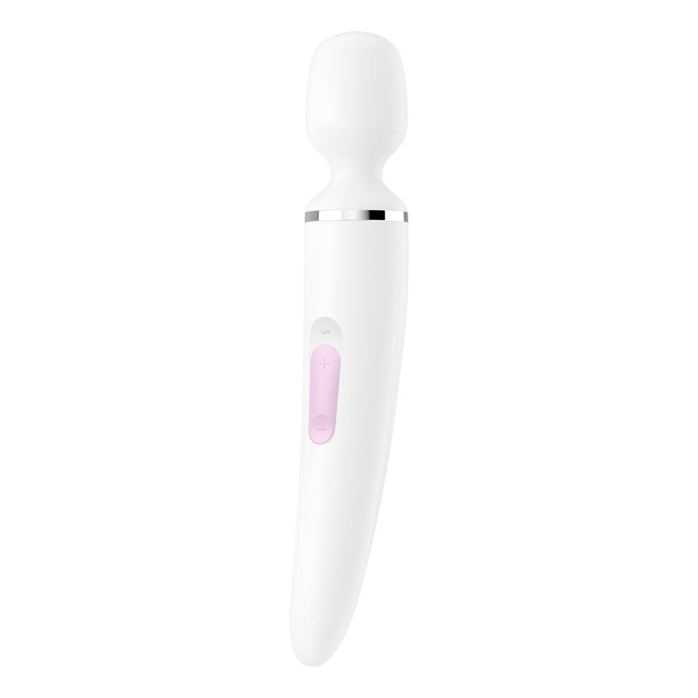 Satisfyer Wand - er Woman - White USB Rechargeable Massager Wand - silkandsin