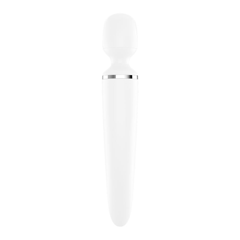 Satisfyer Wand - er Woman - White USB Rechargeable Massager Wand - silkandsin