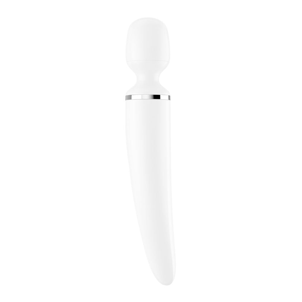Satisfyer Wand - er Woman - White USB Rechargeable Massager Wand - silkandsin