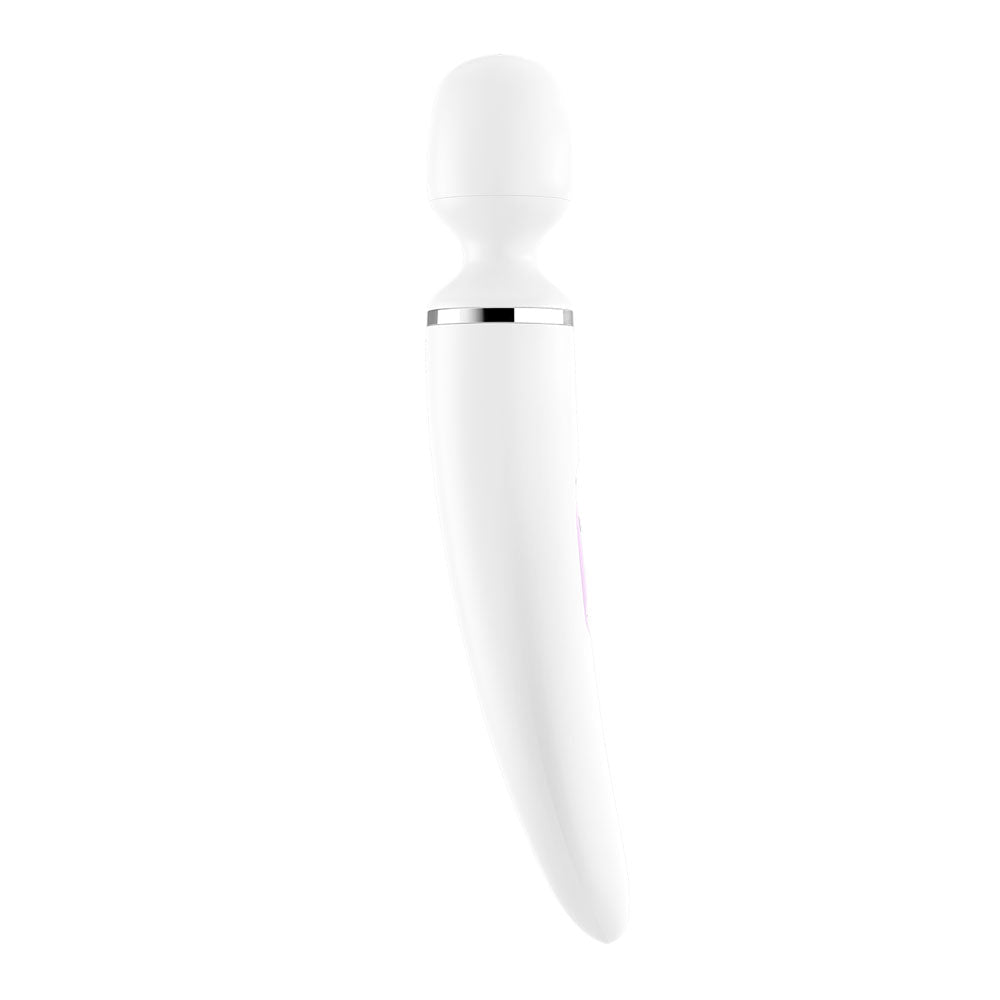 Satisfyer Wand - er Woman - White USB Rechargeable Massager Wand - silkandsin