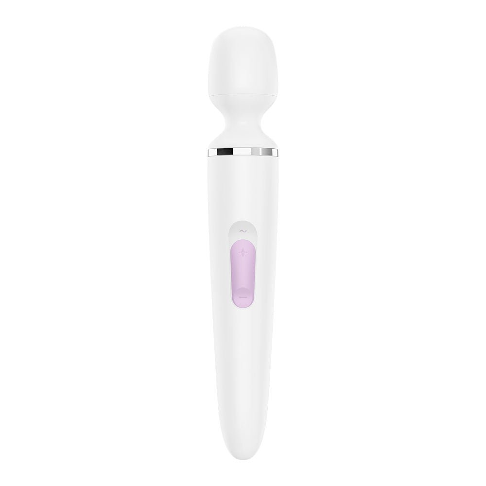 Satisfyer Wand - er Woman - White USB Rechargeable Massager Wand - silkandsin