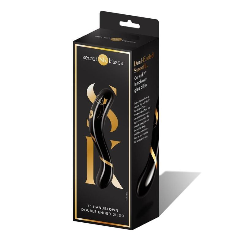 Secret Kisses Handblown Double Ended Dildo 7in - Silk and Sin