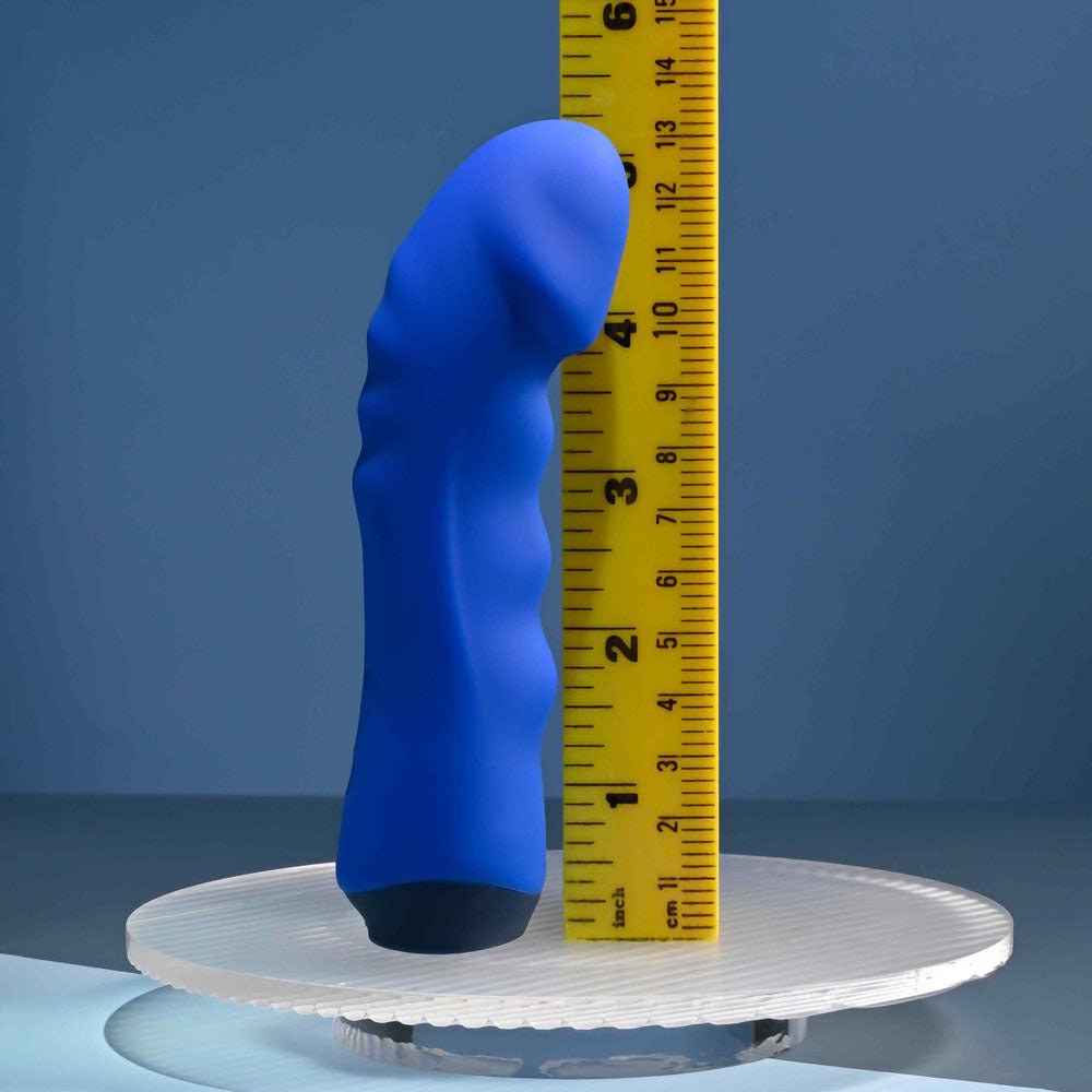 Selopa BLUE BANGER - Blue 13.6 cm USB Rechargeable Vibrator - silkandsin
