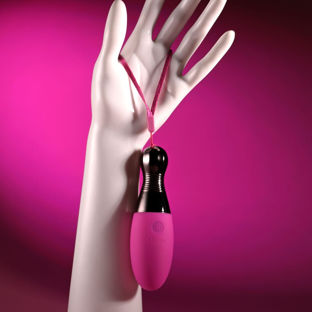 Selopa COMPANION - Pink 11.9 cm USB Rechargeable Vibrating Egg - silkandsin