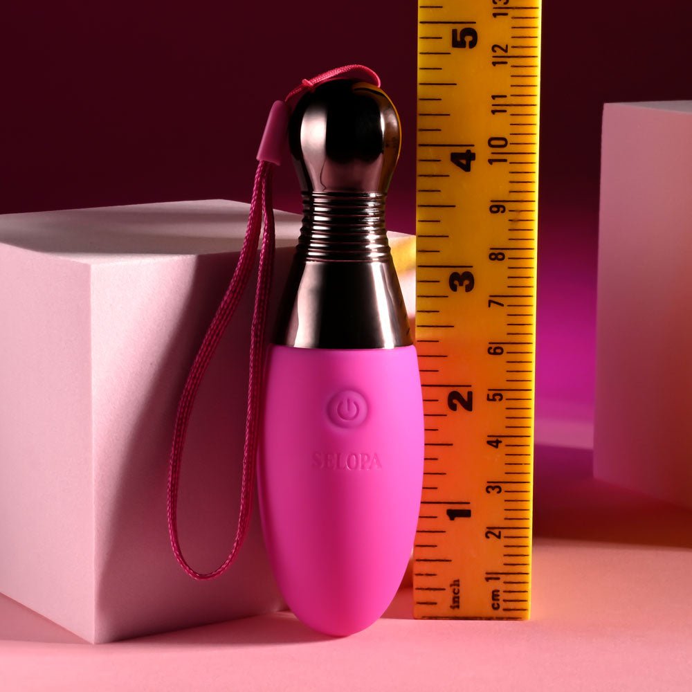 Selopa COMPANION - Pink 11.9 cm USB Rechargeable Vibrating Egg - silkandsin