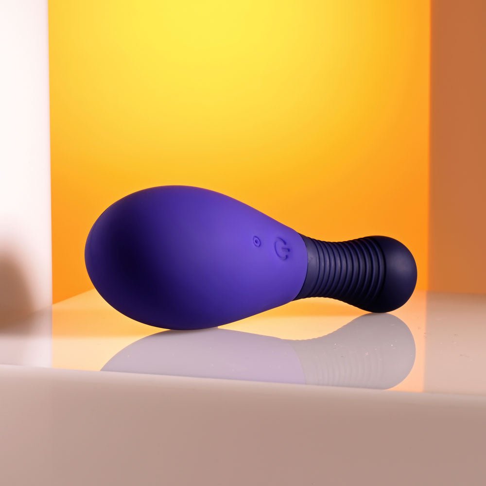 Selopa EGG ME ON - Purple 10 cm USB Rechargeable Egg with Wireless Remote - silkandsin