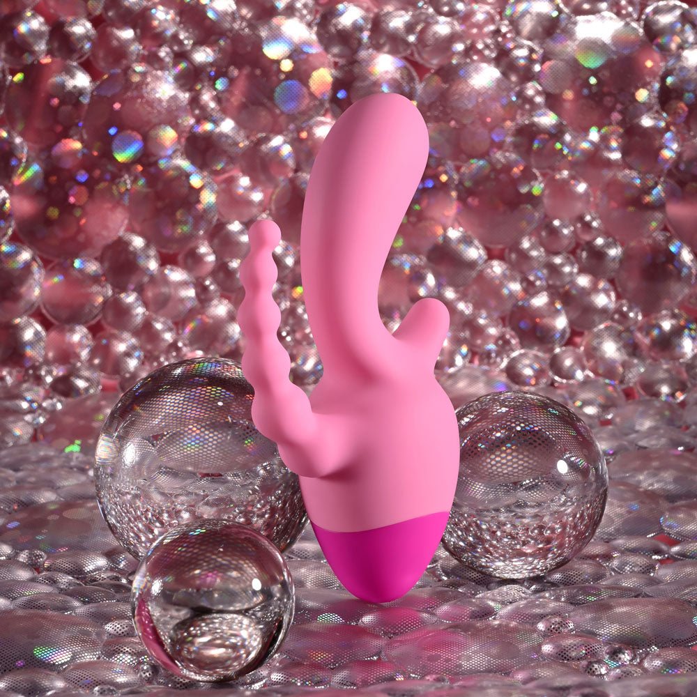 Selopa GAME ON - Pink USB Rechargeable Mini Triple Stimulator - Silk and Sin