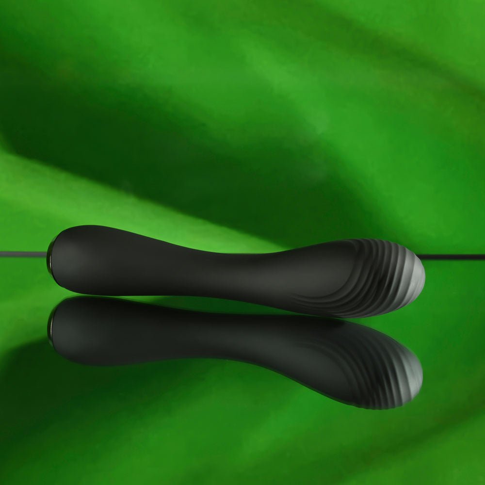 Selopa MIDNIGHT MAGIC - Black 20.2 cm USB Rechargeable Vibrator - silkandsin