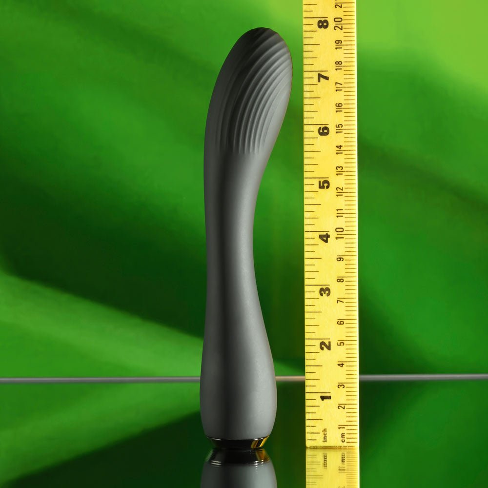 Selopa MIDNIGHT MAGIC - Black 20.2 cm USB Rechargeable Vibrator - silkandsin