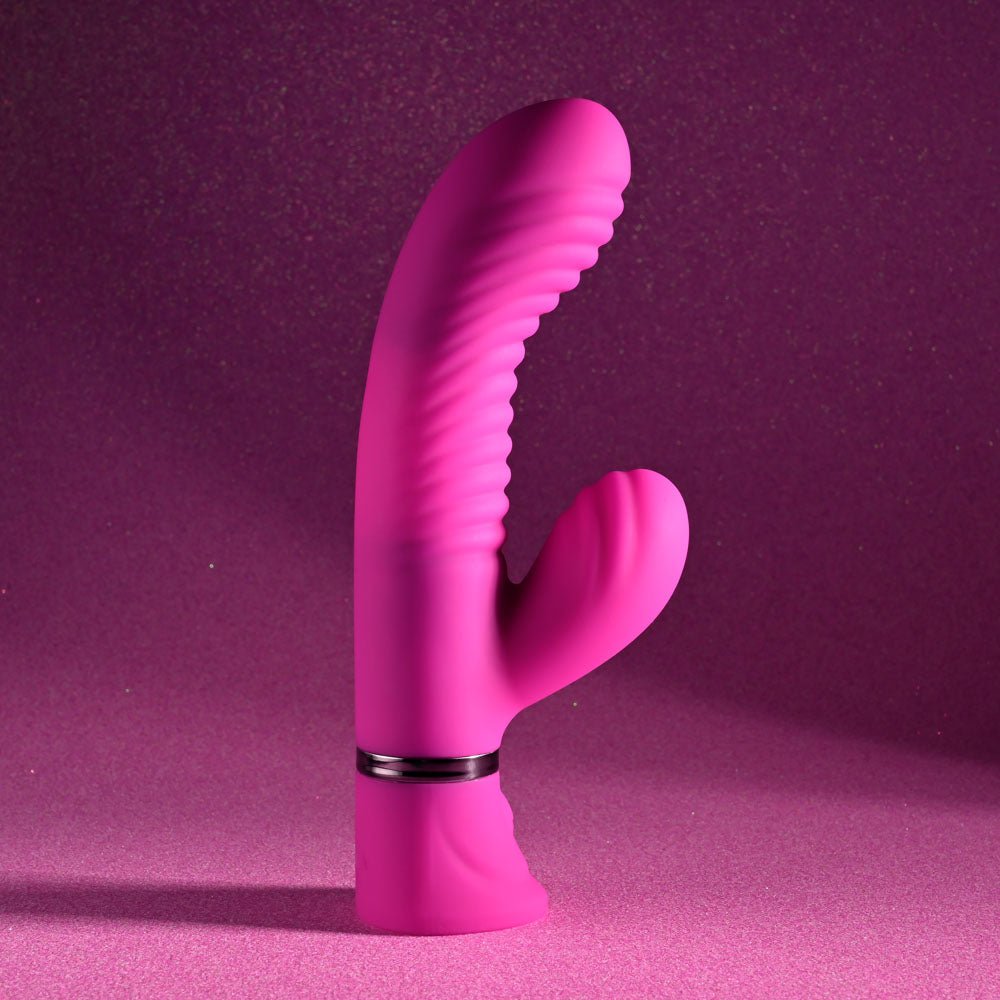 Selopa NEXT WAVE - Pink 16.4 cm USB Rechargeable Dual Vibrator - silkandsin