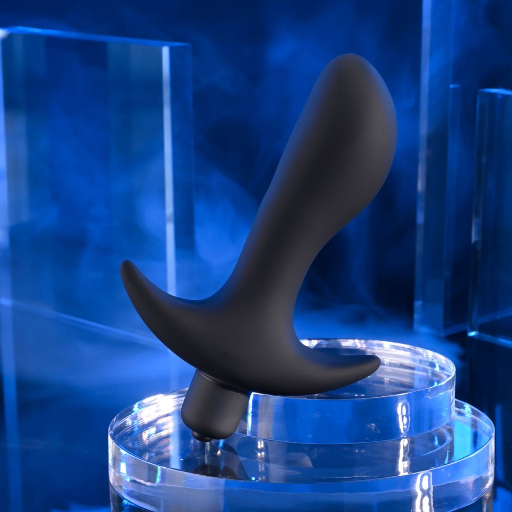 Selopa P - SPOT TRAINER - Black 12.7 cm Vibrating Prostate Massager - silkandsin