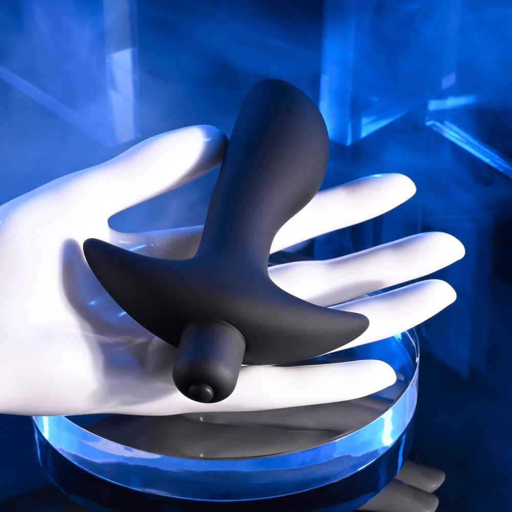 Selopa P - SPOT TRAINER - Black 12.7 cm Vibrating Prostate Massager - silkandsin