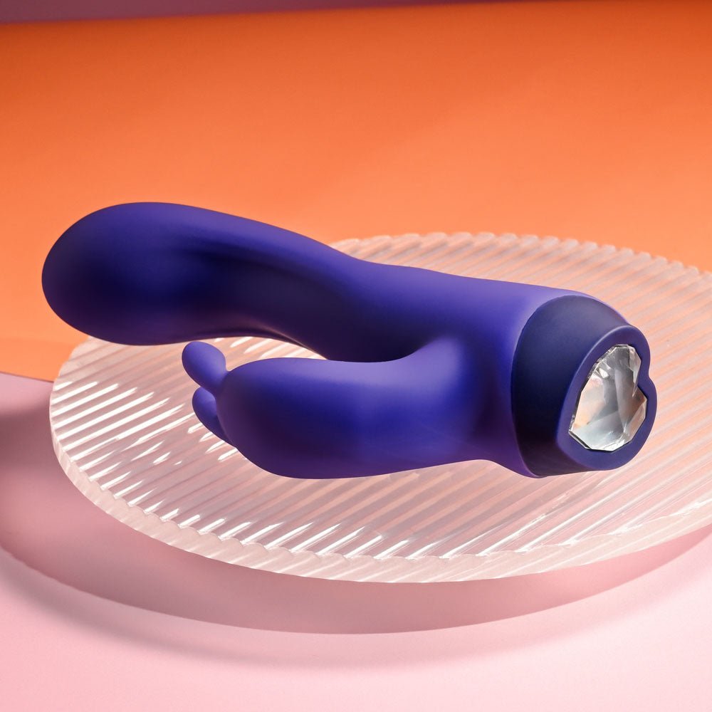Selopa PLUM JOB - Purple 13.5 cm USB Rechargeable Rabbit Vibrator - silkandsin