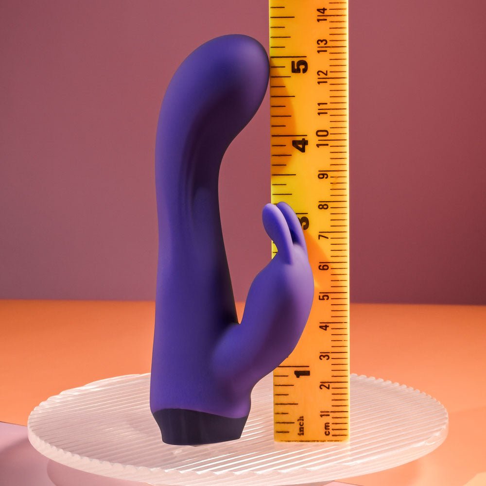 Selopa PLUM JOB - Purple 13.5 cm USB Rechargeable Rabbit Vibrator - silkandsin