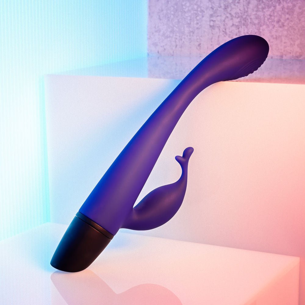 Selopa PLUM PASSION - Purple 18.3 cm USB Rechargeable Rabbit Vibrator - silkandsin