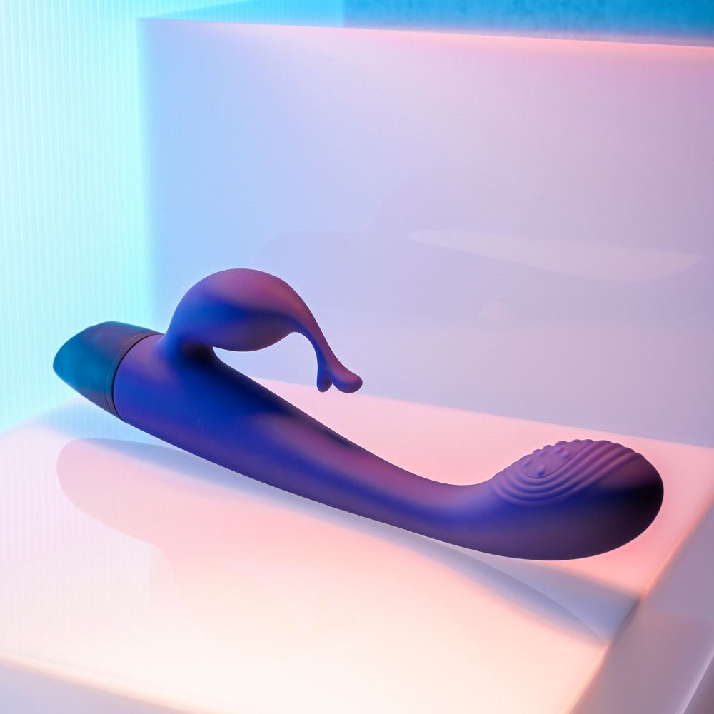 Selopa PLUM PASSION - Purple 18.3 cm USB Rechargeable Rabbit Vibrator - silkandsin