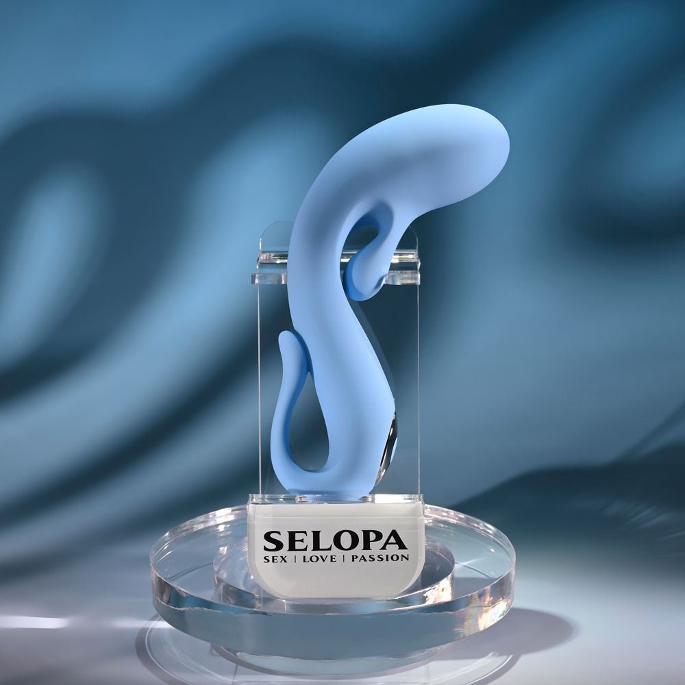 Selopa SMOOTH OPERATOR - Blue USB Rechargeable Vibrator - silkandsin