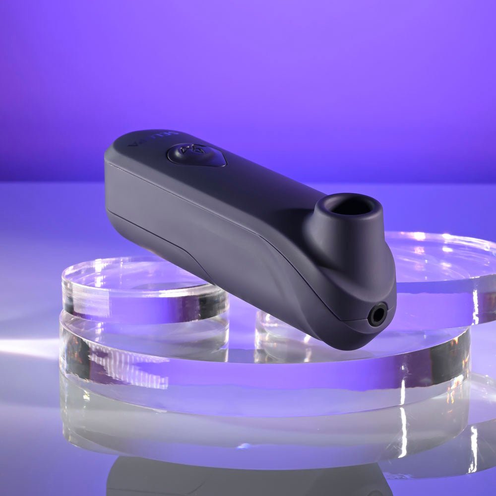 Selopa SURE THING - Black Vibrating & Sucking Stimulator - silkandsin