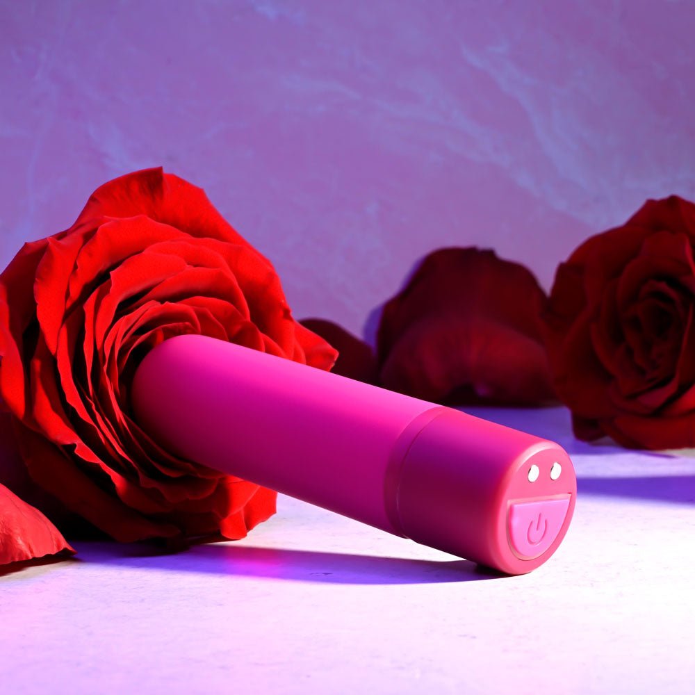 Selopa TINY TEMPTATION - Pink 9.2 cm USB Rechargeable Bullet - silkandsin