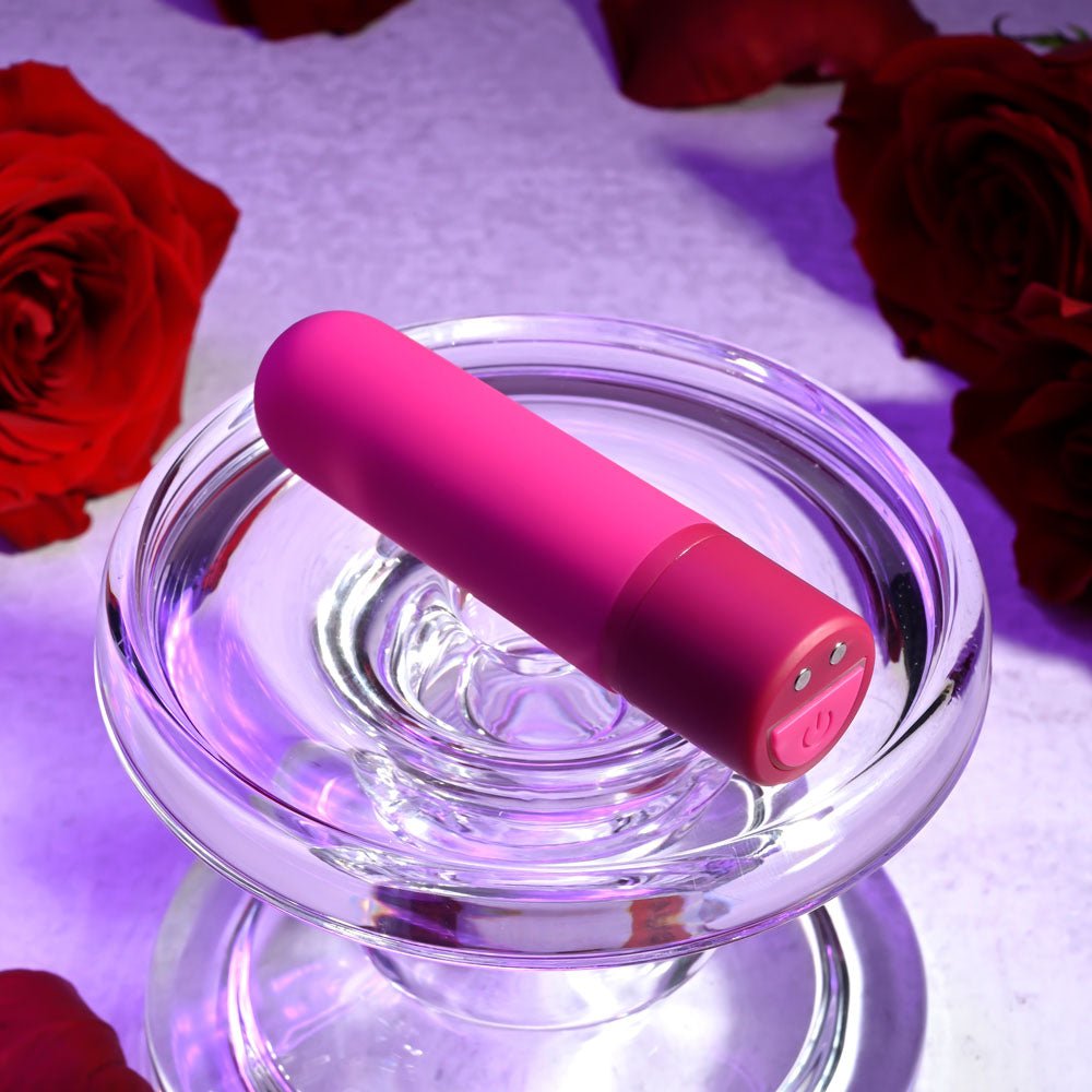 Selopa TINY TEMPTATION - Pink 9.2 cm USB Rechargeable Bullet - silkandsin