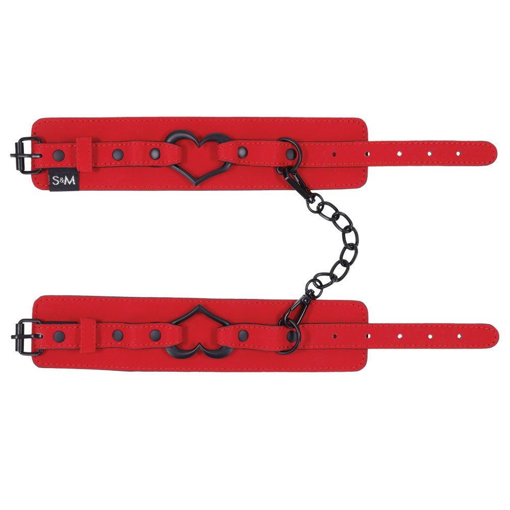 Sex & Mischief Amor Handcuffs - Red Restraints - silkandsin